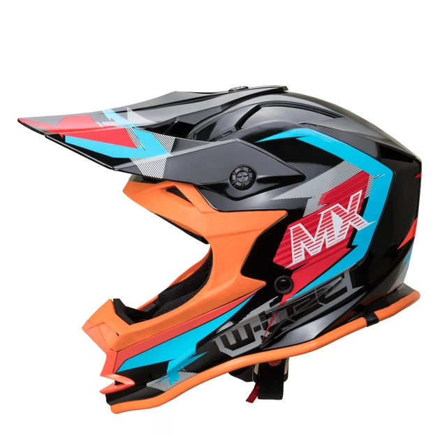 Motocross Helmet W-TEC V321 - Fluo Moonlight