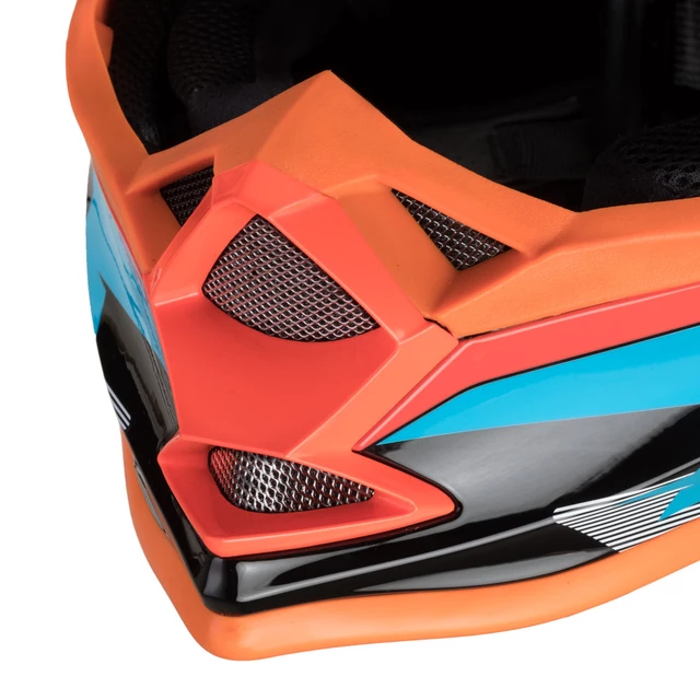 Motocross Helmet W-TEC V321 - Fluo Moonlight