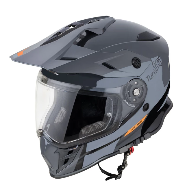 Motorcycle Helmet W-TEC V331 PR Graphic - Shady Grey - Shady Grey