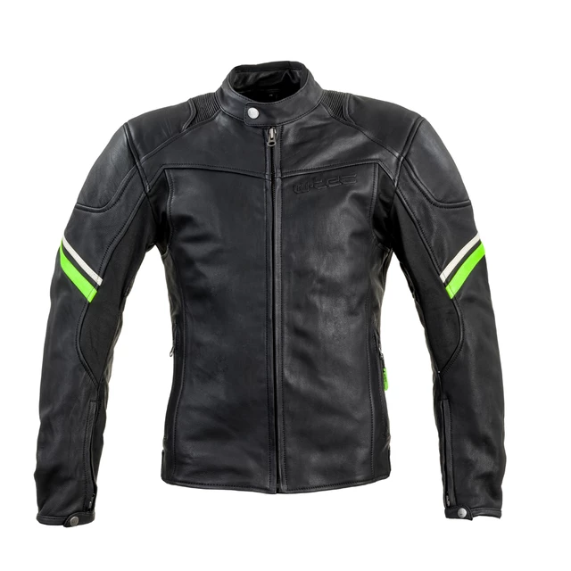 Leather Motorcycle Jacket W-TEC Montegi - Matte Black, 3XL - Matte Black