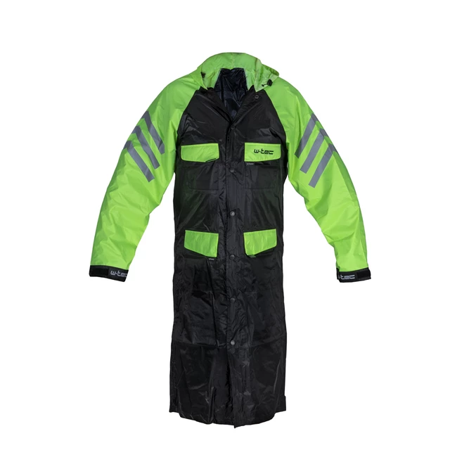 Motorcycle Raincoat W-TEC Quilda - 5XL - Black-Fluo Yellow