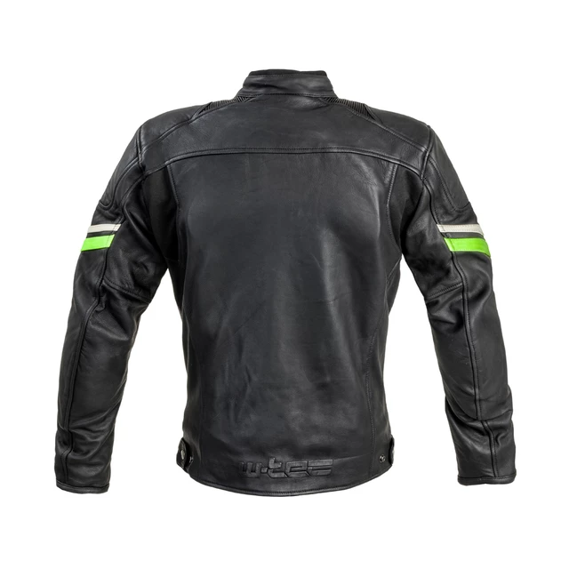 Leather Motorcycle Jacket W-TEC Montegi - Matte Black, XXL