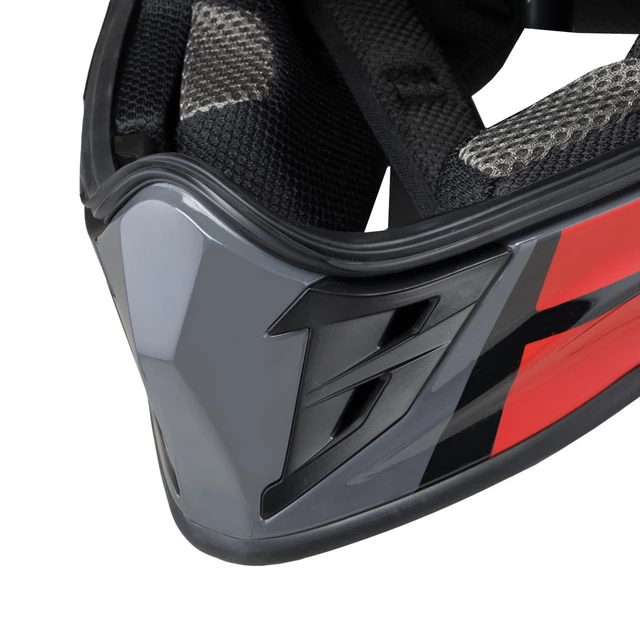 Motorcycle Helmet W-TEC V331 PR Graphic - Red-Grey