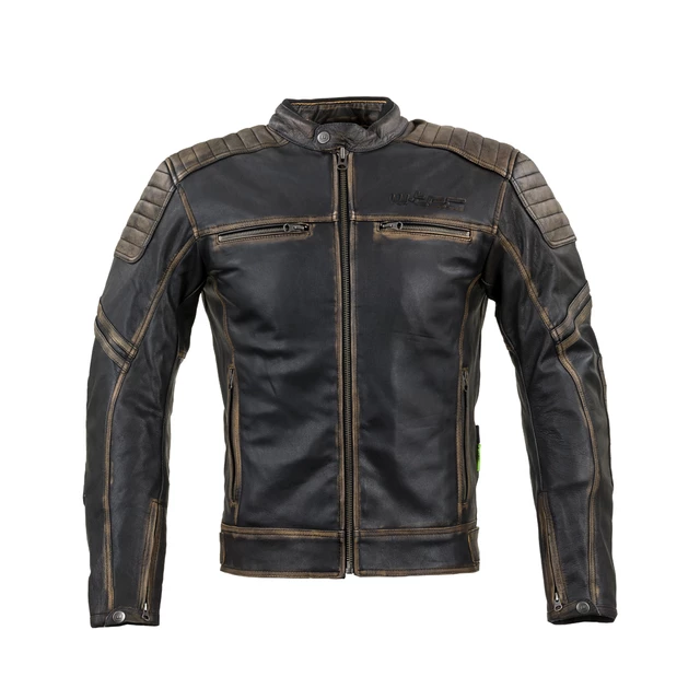 Leather Motorcycle Jacket W-TEC Mungelli - Vintage Brown - Vintage Brown