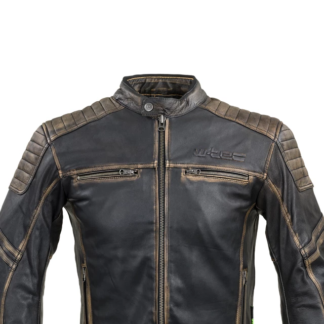 W-TEC Mungelli Leder Motorradjacke - S