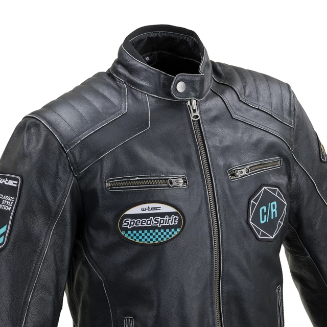 Leather Motorcycle Jacket W-TEC Losial