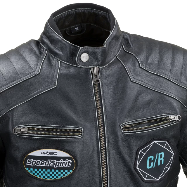 Leather Motorcycle Jacket W-TEC Losial - S