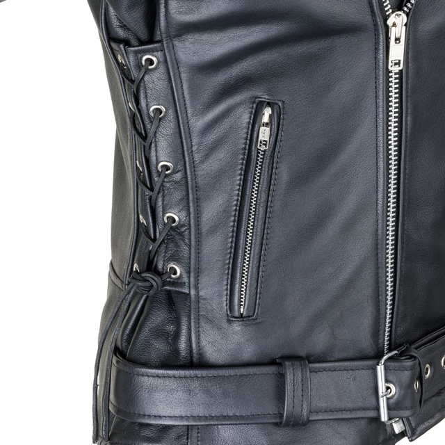 Leather Motorcycle Jacket W-TEC Black Heart Perfectis - L