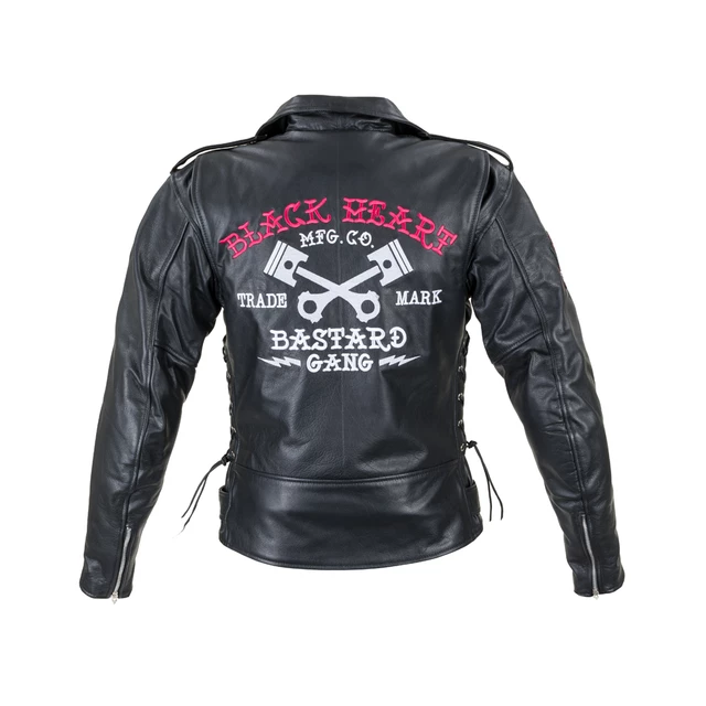 Leather Motorcycle Jacket W-TEC Black Heart Perfectis - XXL