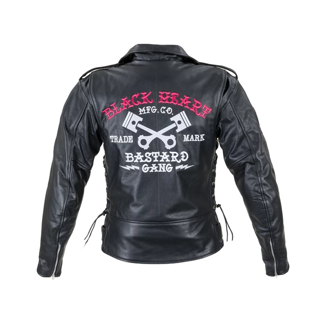 Leather Motorcycle Jacket W-TEC Black Heart Perfectis - M