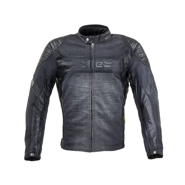 Motorcycle Jacket W-TEC Metalgy - Black - Black