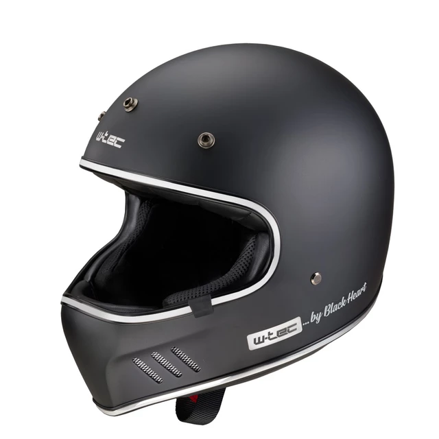 Motorcycle Helmet W-TEC Black Heart Retron - Angerwheel Silver