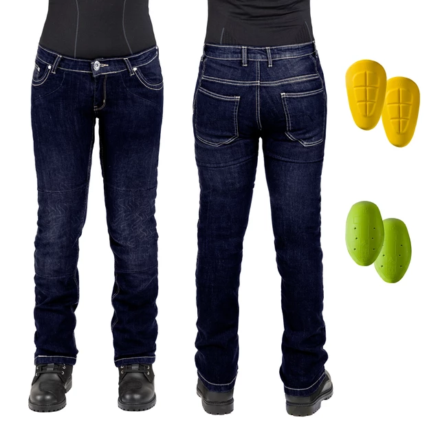 Dámské moto jeansy W-TEC C-2011 modré - 31 - modrá