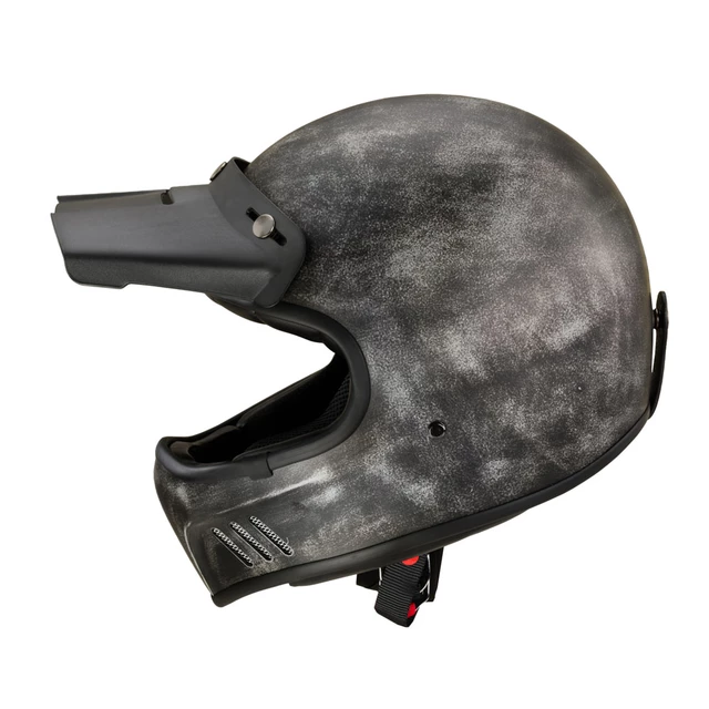 Motocross Helm W-TEC Retron - Rostiges Grau