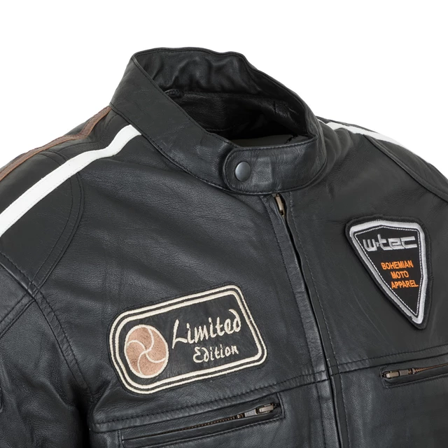 Men’s Leather Motorcycle Jacket W-TEC Sheawen - L