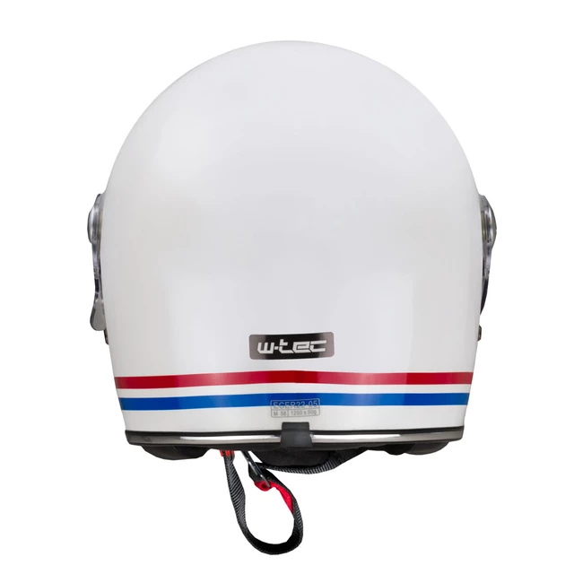 Motorcycle Helmet W-TEC Cruder Delacro - Blue-White-Red