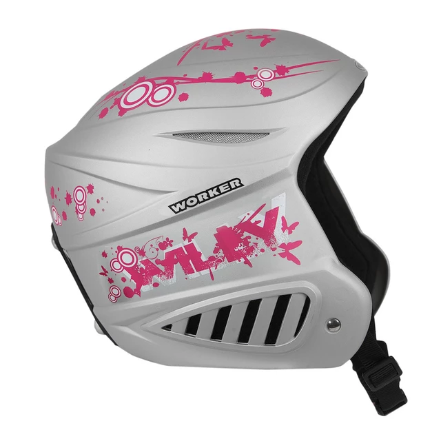 WORKER Willy Helmet - Pink - Silver