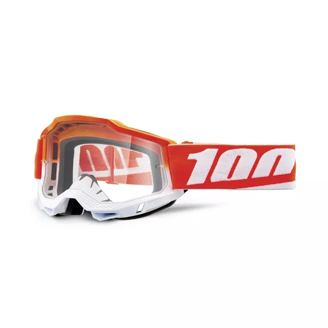 Motocross Goggles 100% Accuri 2 - Blue, Clear Plexi