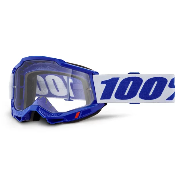 Motocross Goggles 100% Accuri 2 - Blue, Clear Plexi - Blue, Clear Plexi