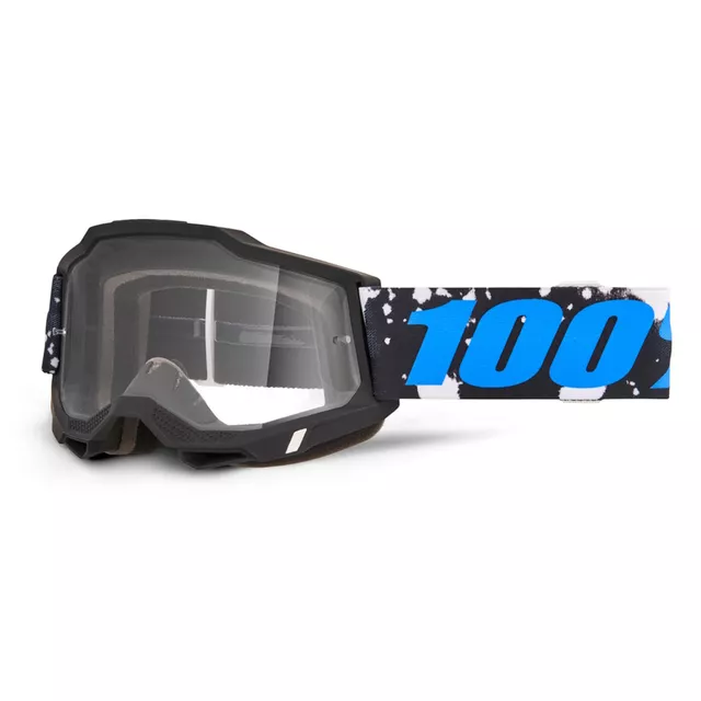 Motocross Goggles 100% Accuri 2 - Blue, Clear Plexi