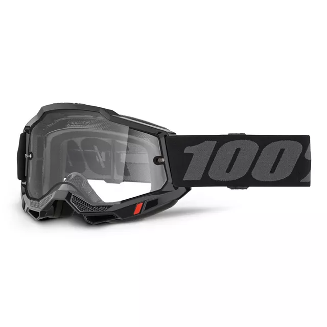 Motocross Goggles 100% Accuri 2 - Enduro černá, čiré plexi - Enduro černá, čiré plexi