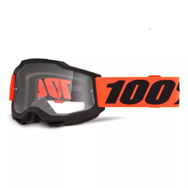 Motocross Goggles 100% Accuri 2 - Blue, Clear Plexi