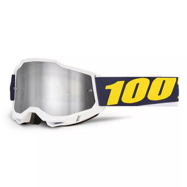 Motokrosové brýle 100% Accuri 2 Mirror - Ferran černá, zrcadlové plexi - Torc bílá, zrcadlové plexi