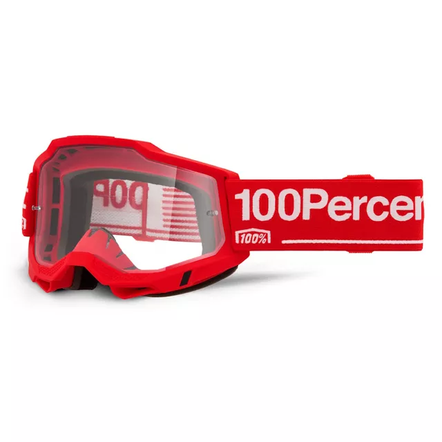 Motocross Goggles 100% Accuri 2 - Blue, Clear Plexi