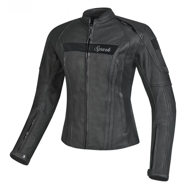 Spark Virginia Damen Leder Motorradjacke - schwarz