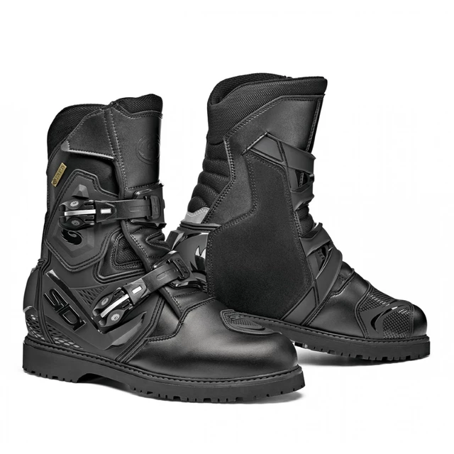 Touring Motorcycle Boots SIDI Adventure Gore 2 Mid - Black - Black