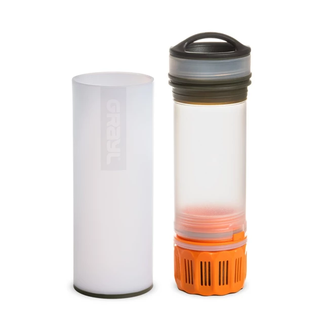 Water Purifier Bottle Grayl Ultralight Compact - Coyote Amber