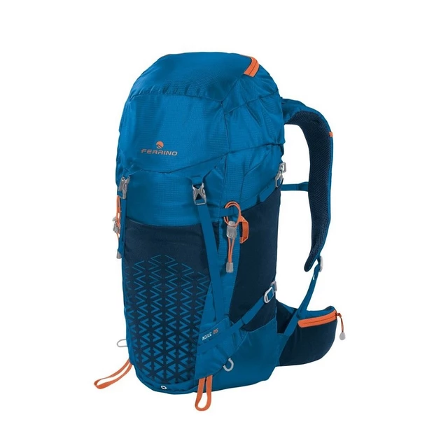 Hiking Backpack FERRINO Agile 35 - Black-Green - Blue