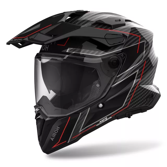 Moto přilba Airoh Commander 2 Carbon Stylish lesklá