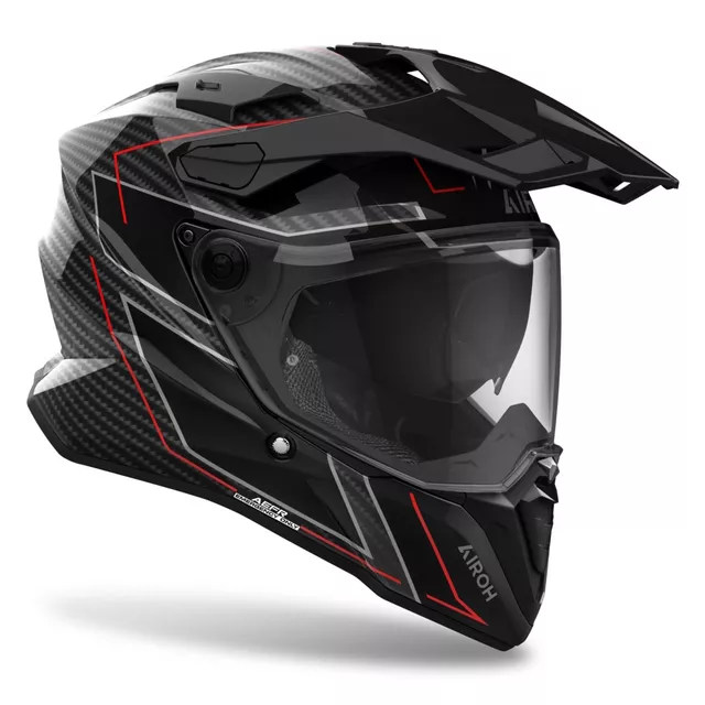 Moto přilba Airoh Commander 2 Carbon Stylish lesklá