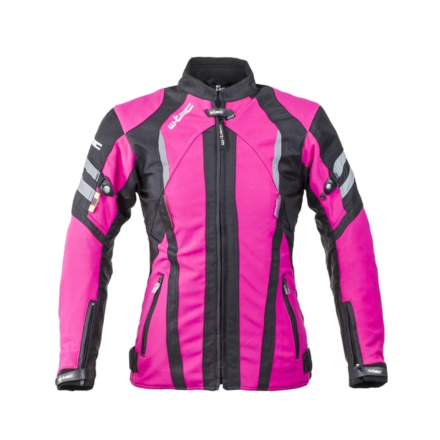 Women's Softshell Moto Jacket W-TEC Alenalla - M - Black-Pink