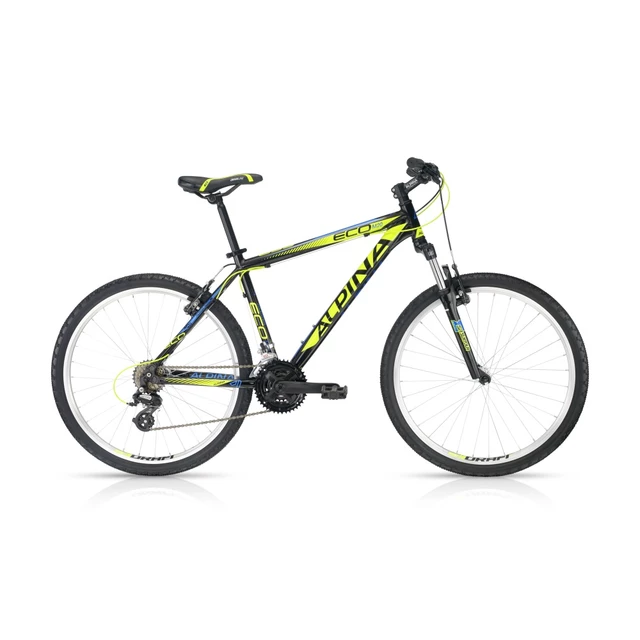 Horský bicykel ALPINA ECO M20 black-lime 26" - model 2016