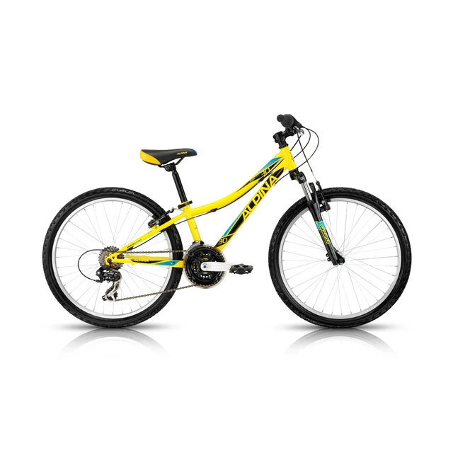 Juniorský bicykel KELLYS ALPINA ROCKSTAR 30 24" - model 2015 - žltá