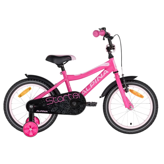 Detský bicykel ALPINA Starter 16" - Pink - Pink