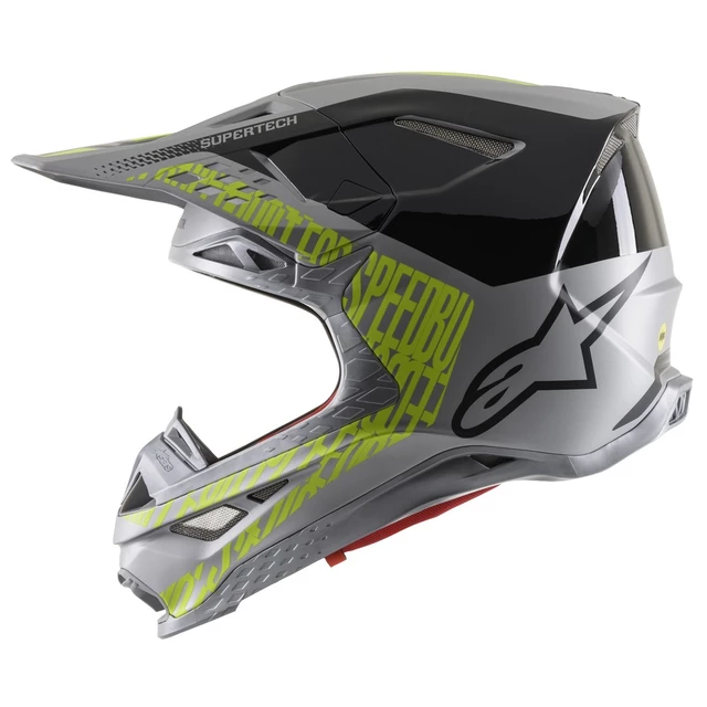 Motorcycle Helmet Alpinestars Supertech S-M8 Triple MIPS Gray/Fluo Yellow/Black 2021