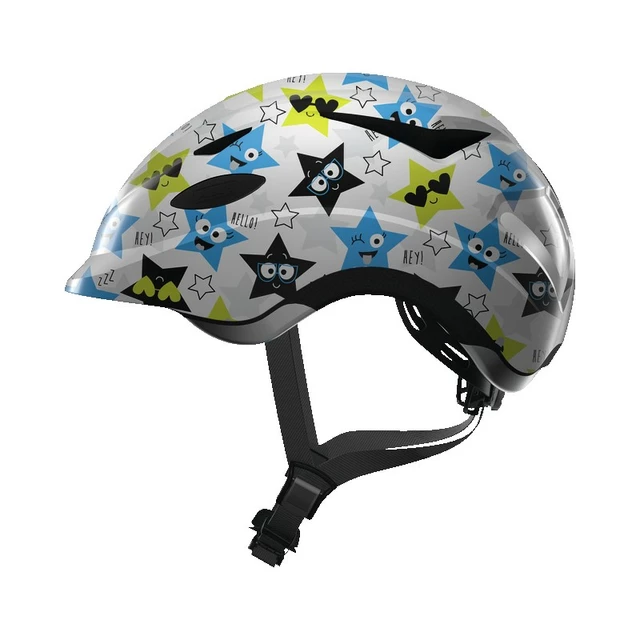 Children’s Cycling Helmet Abus Anuky - Blue-White - White Star
