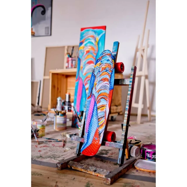 Penny board ArtFish Elephant 22" se svítícími kolečky