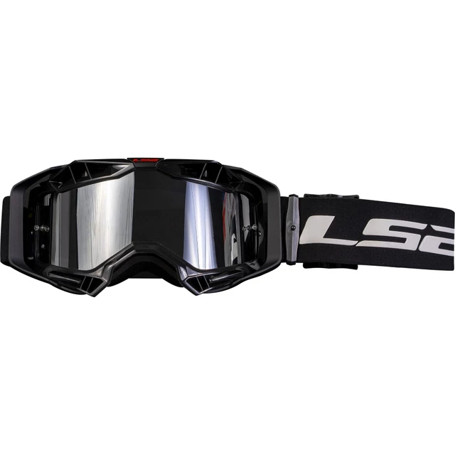 Motocrossbrille LS2 Aura Pro Schwarzes Iridiumglas