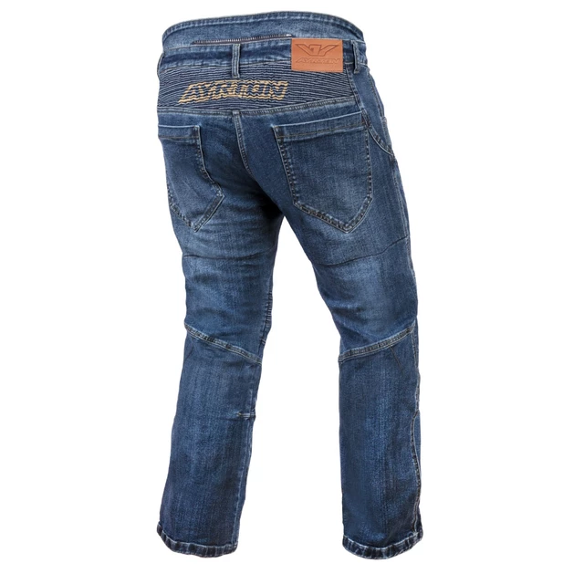 Herren-Motojeans Ayrton 505 Gewaschen - blau ausgewaschen