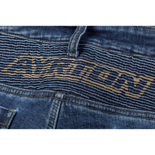 Herren-Motojeans Ayrton 505 Gewaschen - blau ausgewaschen