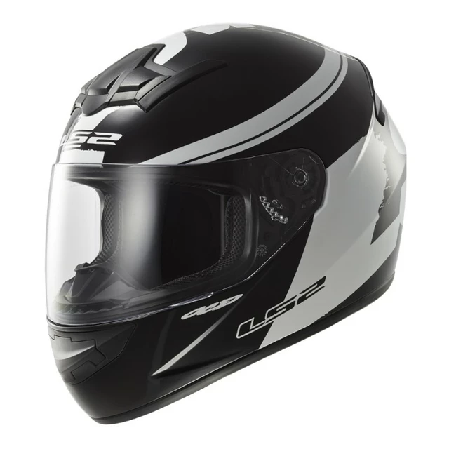 Moto prilba LS2 FF352 Rookie Fluo Black-White - čierno-biela - čierno-biela