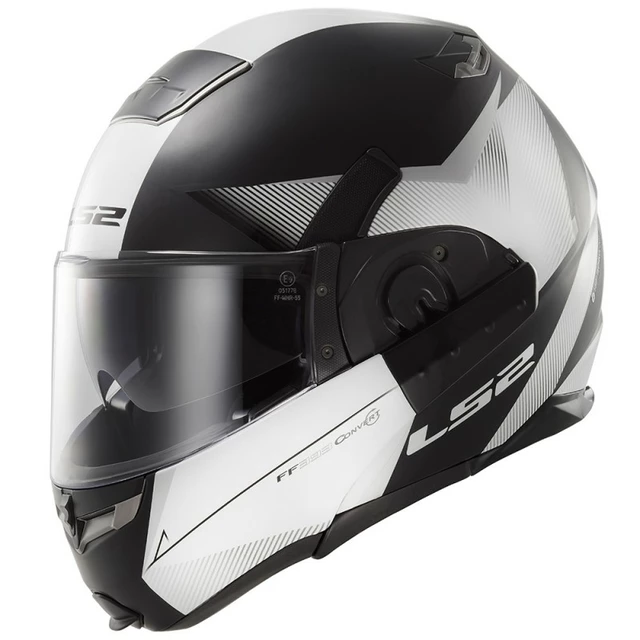 Výklopná moto prilba LS2 FF393 Convert Hawk - čierno-žltá
