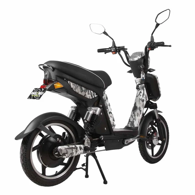 E-Scooter Racceway E-Babeta 12 Ah 18” Black-and-White Camouflage