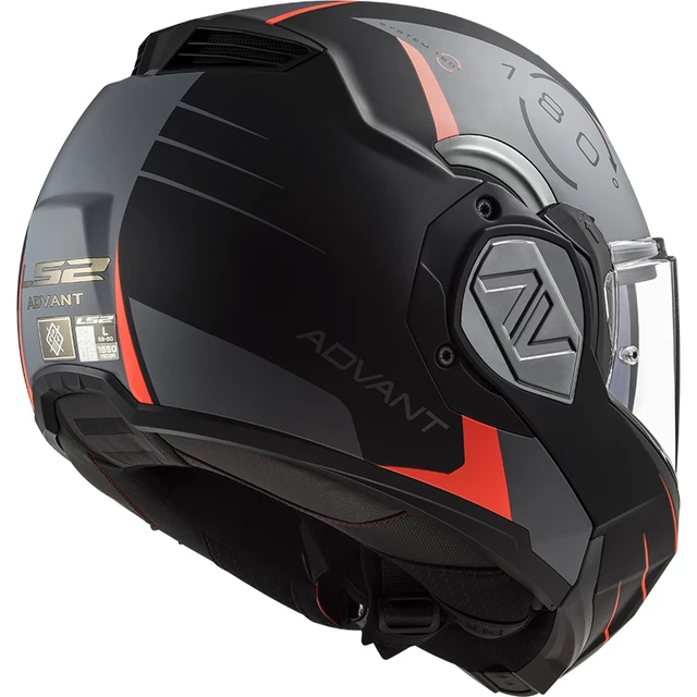 Překlopná moto přilba LS2 FF906 Advant Codex Matt Black Titanium P/J