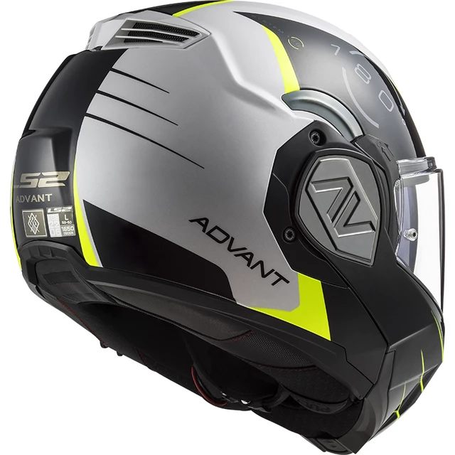 Klappbarer Motorradhelm LS2 FF906 Advant Codex Weiß Schwarz P/J