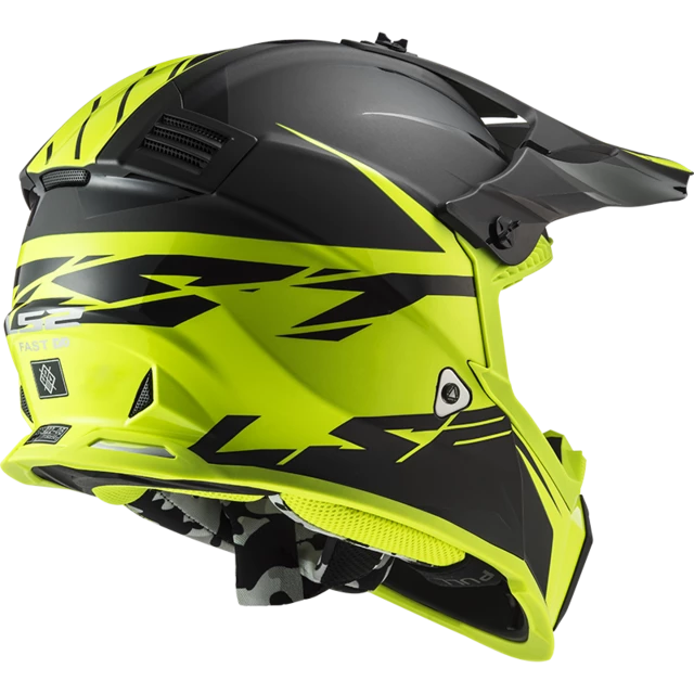 Motorcycle Helmet LS2 MX437 Fast Evo Roar